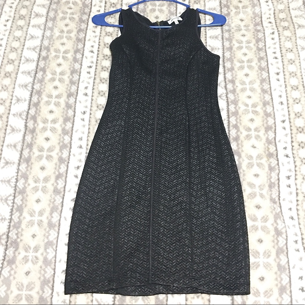 Mini Black Dress with Zipper